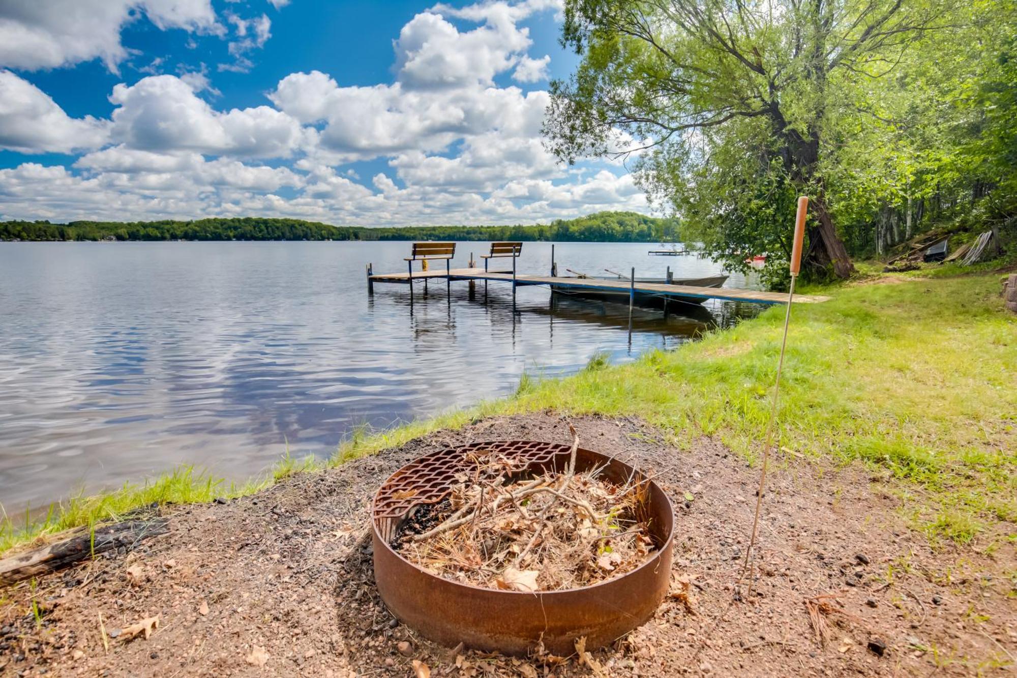 Oneida County Cabin With Private Dock And Rowboat! Villa Harshaw Kültér fotó